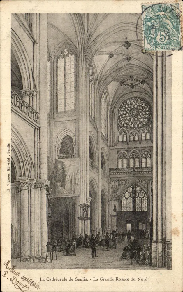 Die Kathedrale von Senlis - Die Große Rosenfenster des Nordens — E. Vignon, Verlag, Senlis - Vorderseite