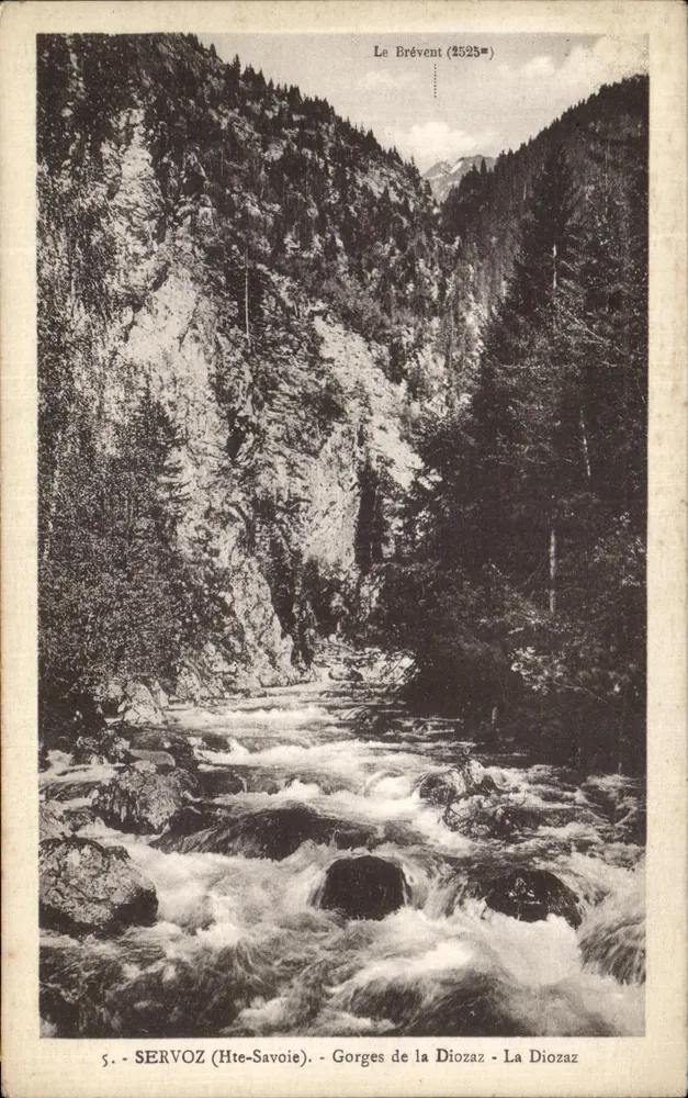 Gorges van de Dioaz - De Brévent (2525 m) - Servoz (Hoog Savoie) - Voorkant