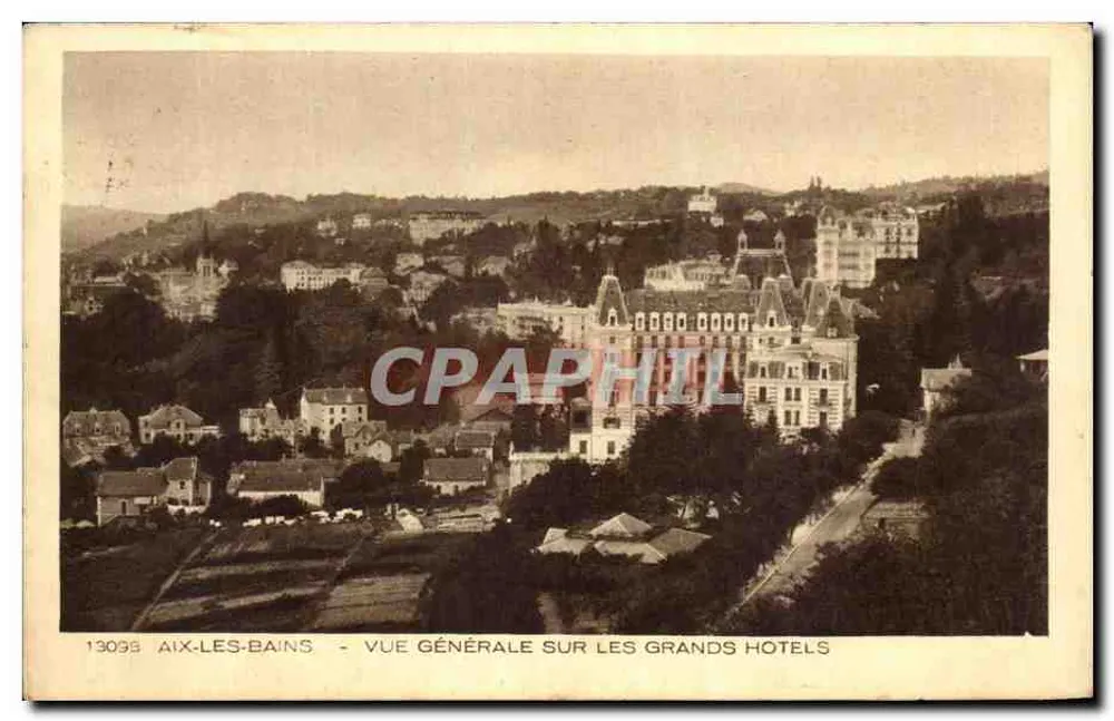 Aix-les-Bains — Allgemeiner Blick auf die großen Hotels — 13098 - Vorderseite