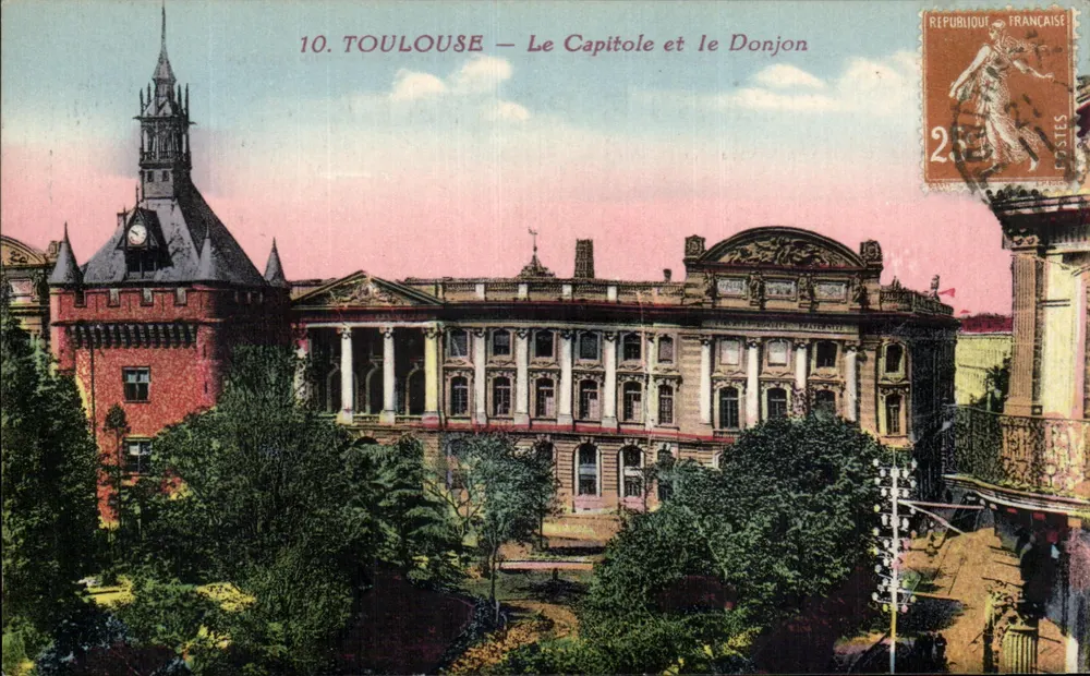 Toulouse — Het Capitool en de Donjon — Uitgever niet zichtbaar, serie-nummer 10 - Voorkant