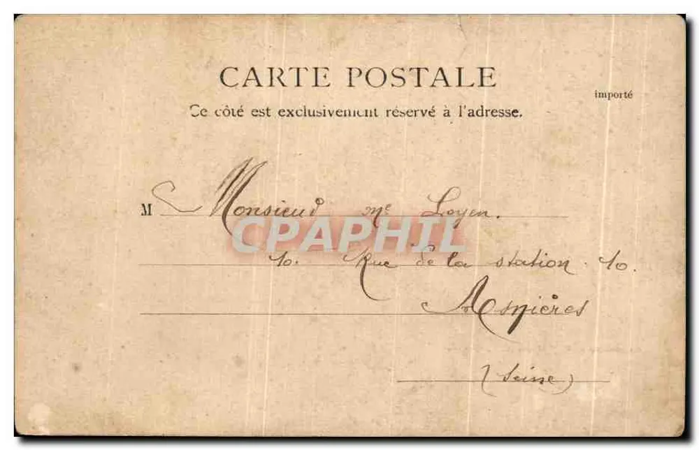 Bordeaux — Die Bourse und die Fontaine des Trois Grâces — R.&J. D. 10467 g - Rückseite