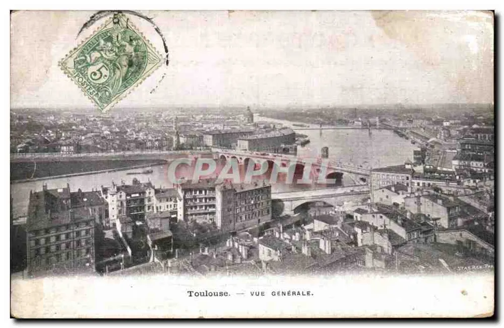 Toulouse — Vista Geral — Editor Star-Réa, n° não visível - Frente