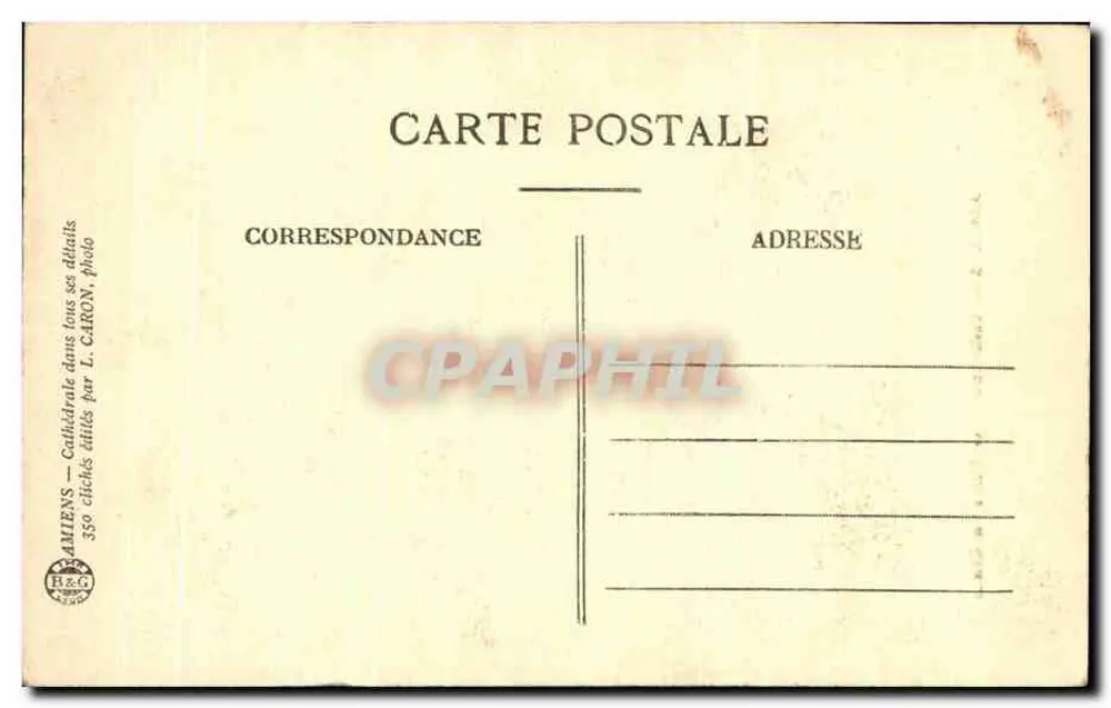 Amiens — Catedral — As Cadeiras do Coro - Verso