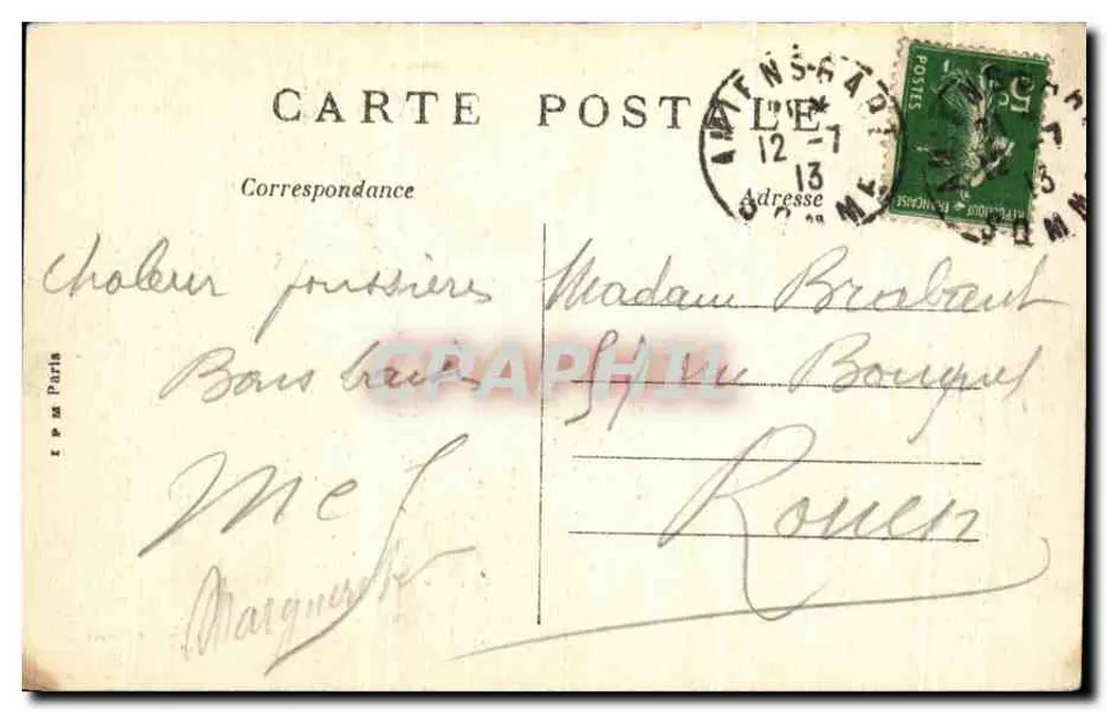 Amiens — Vista Geral — Editora Bonneterie - Verso
