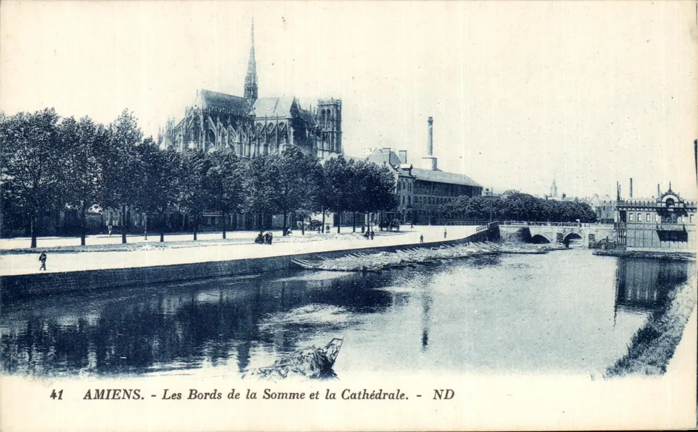 Amiens - Die Ufer der Somme und die Kathedrale - ND - Vorderseite