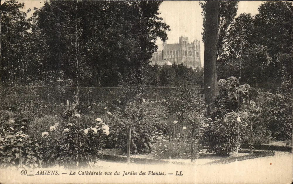 Amiens — Ansicht der Kathedrale vom Jardin des Plantes — LL - Vorderseite
