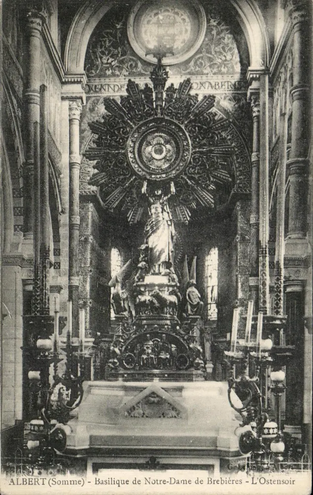 Basilica di Notre-Dame de Brebières - L'Ostensoir - Albert (Somme) - Recto