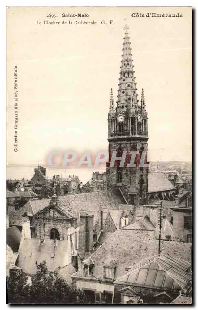 Saint-Malo — Der Kirchturm der Kathedrale — G. F. Côte d’Émeraude - Vorderseite