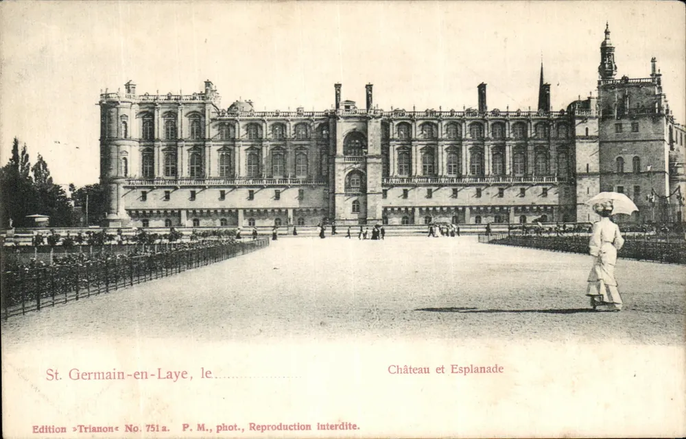 St. Germain-en-Laye — Castelo e Esplanada — Edição Trianon Número 751a - Frente