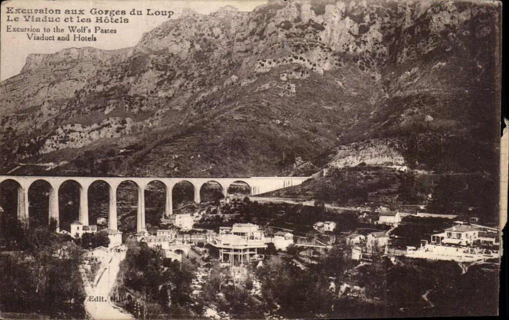 Gorges du Loup — Viaduc und Hotels — Edit. Gilletta - Vorderseite