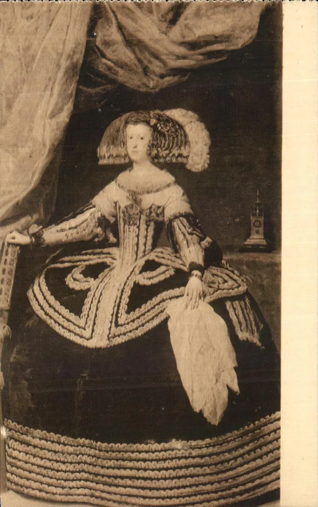 Doña Mariana de Austria — Portrait von Velázquez — Verlag Hauser & Menner, Madrid - Vorderseite