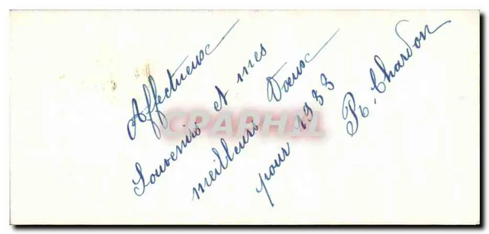 Winterlandschaft mit Kirche — 'Guten Jahresbeginn' — Ella, Nr. 104 - Rückseite