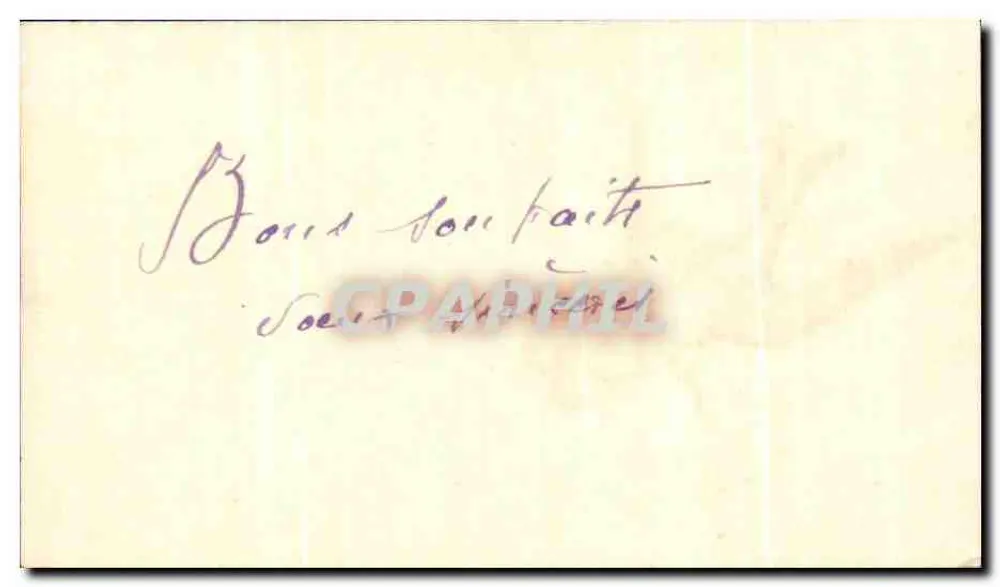 Vogel mit Kleeblatt — Berthe Agnès — Champeaux-sur-Earthe (Orne) - Rückseite