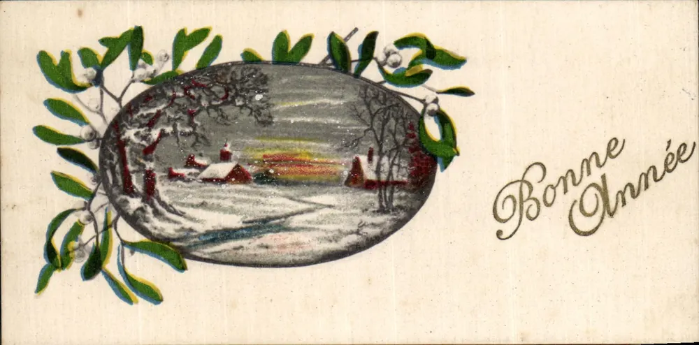 Winterlandschaft — Frohe Weihnachten — Bursford - Vorderseite