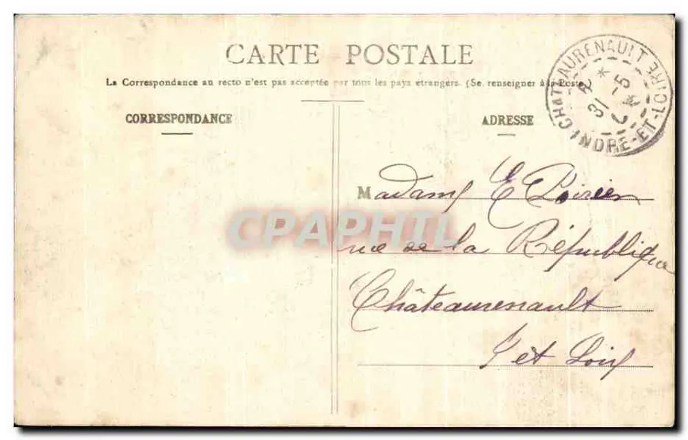Bois de Vincennes - O Ponte rustica, perto de St-Mandé - G. I. - Verso
