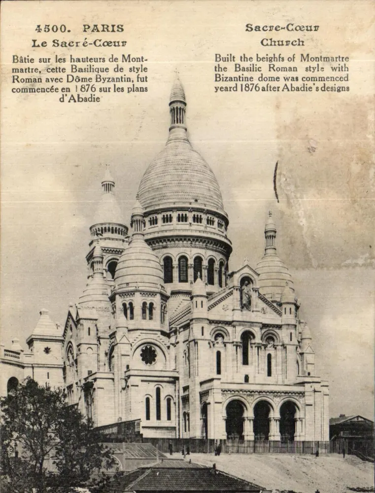 Paris — Der Sacré-Cœur — Unbekannter Verleger, Nr. 4500 - Vorderseite