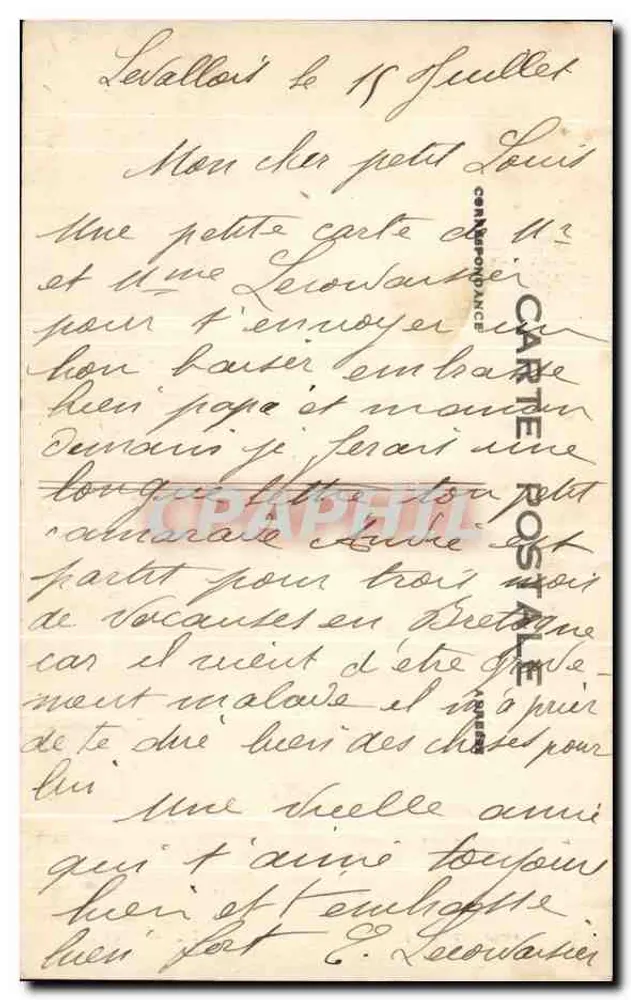 Paris — Der Sacré-Cœur — Unbekannter Verleger, Nr. 4500 - Rückseite