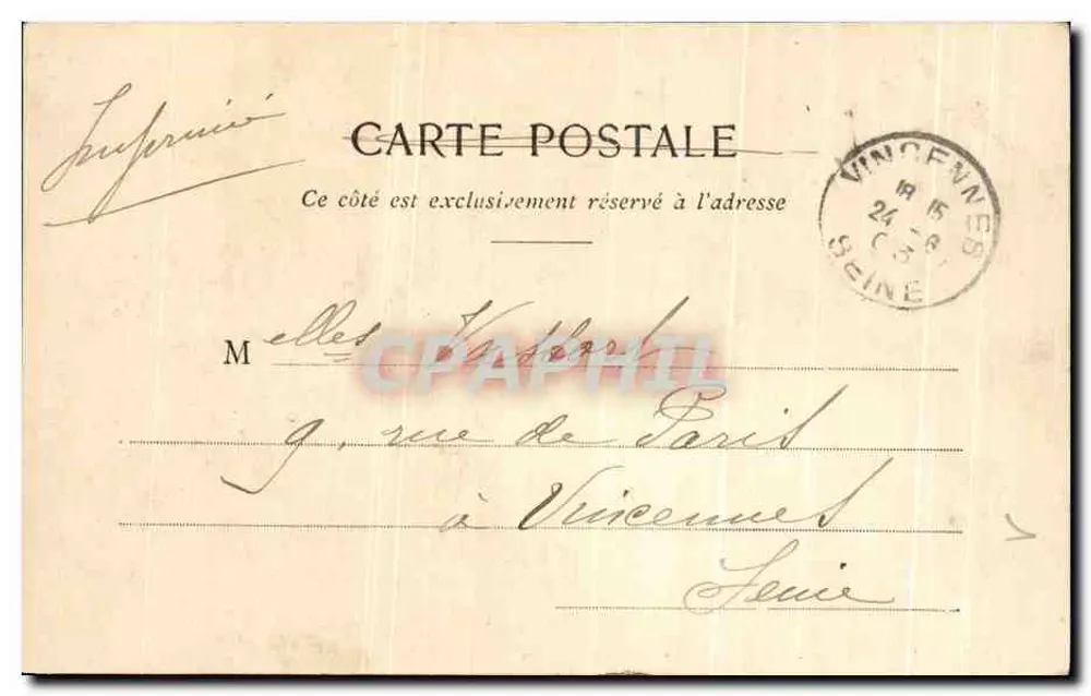 Palast von Fontainebleau — Karpfenteich und Chinesischer Museum — G. F. P., Paris, rue Turenne - Rückseite