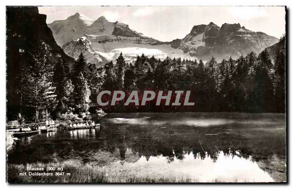 Blaussee (900 m) — com o Doldenhorn (3647 m) — Photograh-Wehell AG, Zurique, n° 947 - Frente
