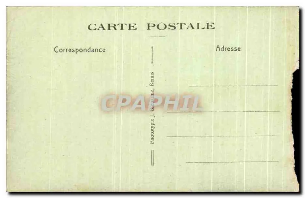 N.-D. do Marillais — Durante a enchente — Fototipia J. Bézanne, Reims - Verso
