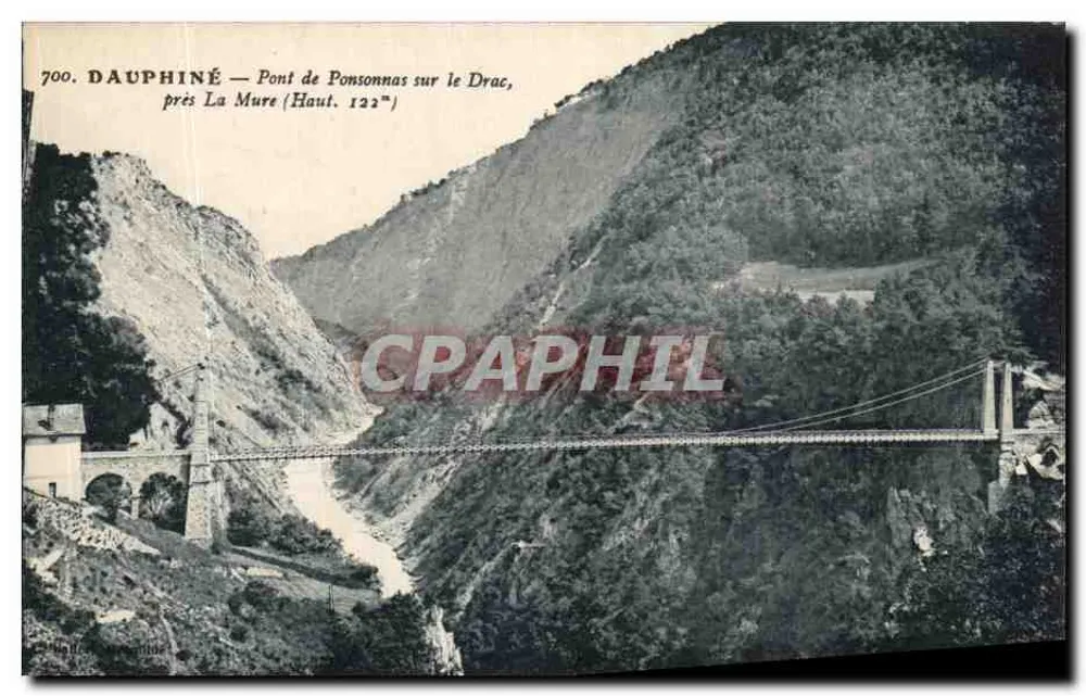 Dauphiné — Brücke von Ponsonnas über den Drac, nahe La Mure (Haut. 122") - Vorderseite