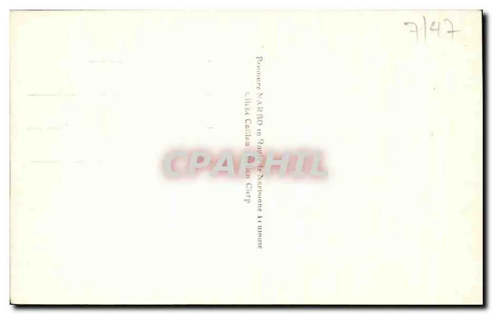 Cierp - Het Kasteel. Het Pic du Gar — Uitgever: F. Porta - Achterkant