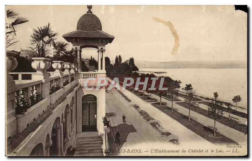 Cannes-les-Bains — Das Establishment von Châtelet und der See — Selecta LL - Vorderseite