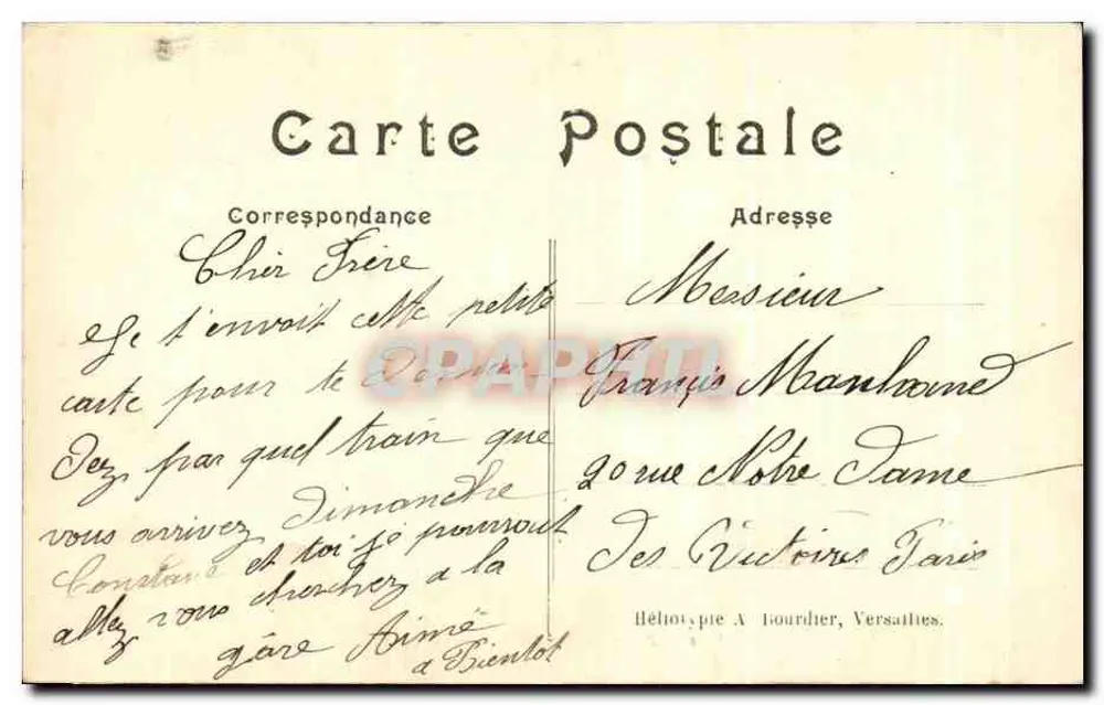 Versalles – Parque del Petit Trianon – La Molina - Reverso