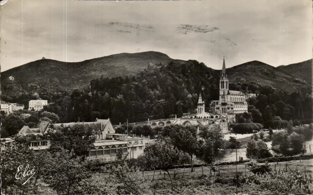 Lourdes — Die Basilika und der Beût — Verlag Elcée, Nr. 1807 - Vorderseite