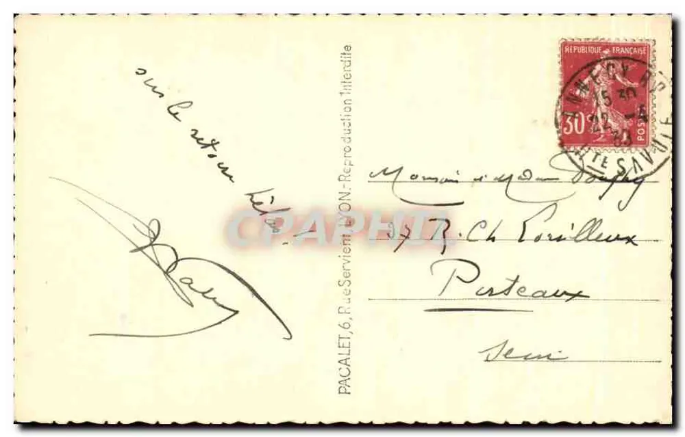As Velhas Prisões — Annecy — P.L. n°14 - Verso