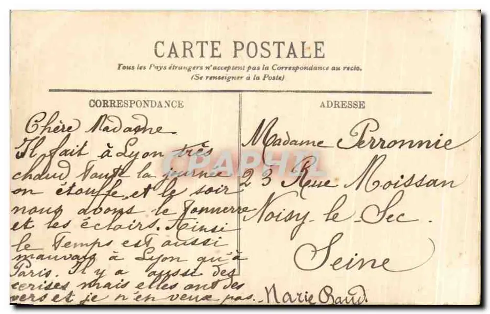 LYON — Plac Carnot — LL. - Rewers