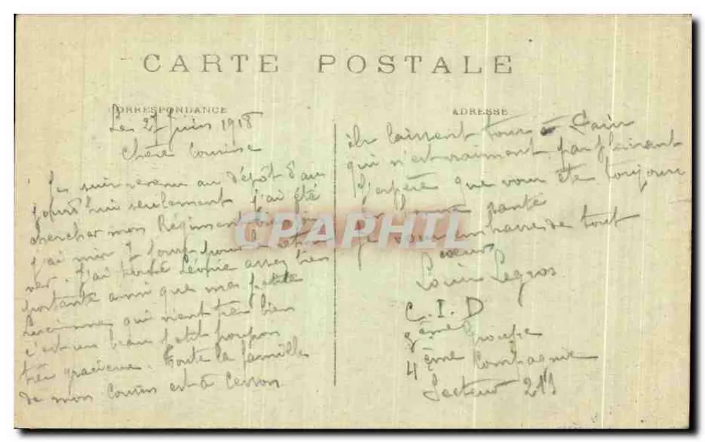 Paris — Der Monument des « Triomphe de la République » von Dalou — Place de la Nation — C.M. n°419 - Rückseite