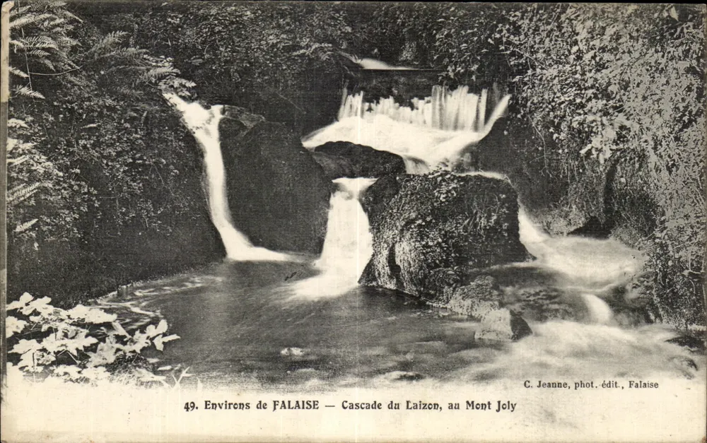 Cascades du Laizon am Mont Joly — Umgebung von Falaise — C. Jeanne, Fotografie-Verlag, Falaise - Vorderseite