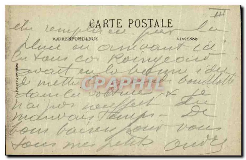 Chartres — Kirche Saint-Pierre, wo die Emaillewerke ausgestellt sind — LL. n°124 - Rückseite