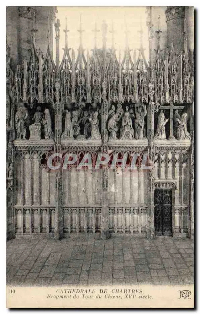 Kathedrale von Chartres — Fragment des Chorwegs, 16. Jahrhundert — J.P.D. n°110 - Vorderseite