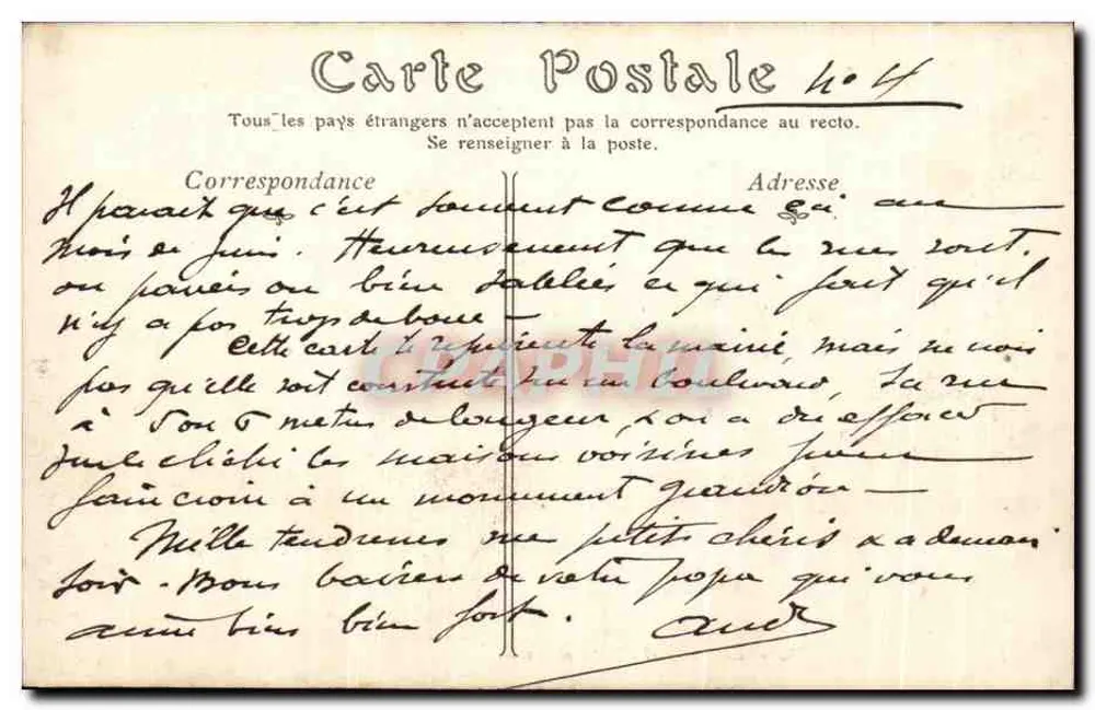 Louvières — Das Museum und das Rathaus — N.D. Phlor, n°45 - Rückseite