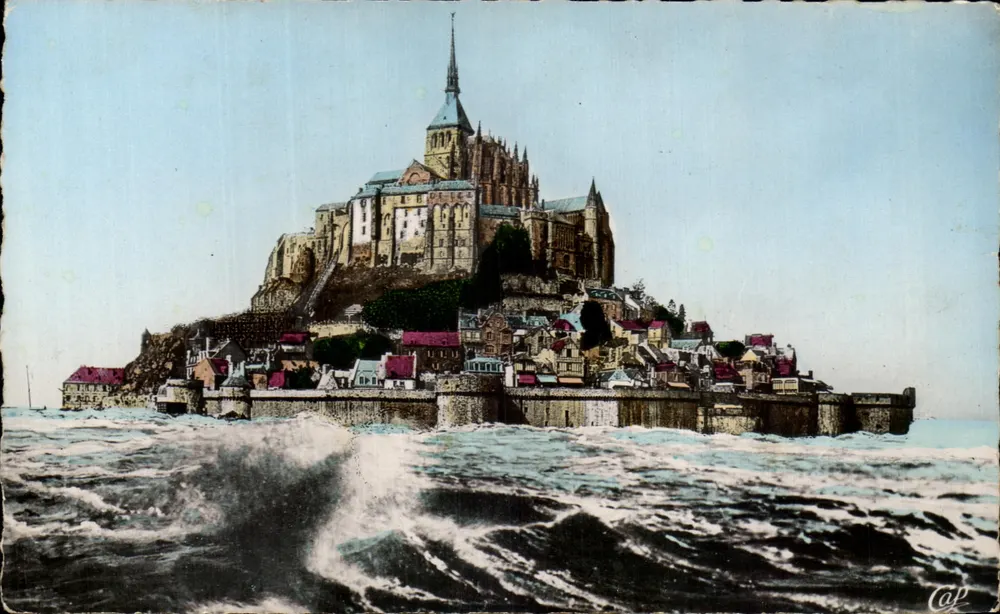O Mont-Saint-Michel — à maré alta — C.A.P. Paris - Frente