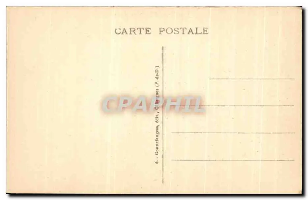 O Lago Pavin — A Auvergne Poética — Gountefangras, editor, Châtelges (P.-de-D.) - Verso