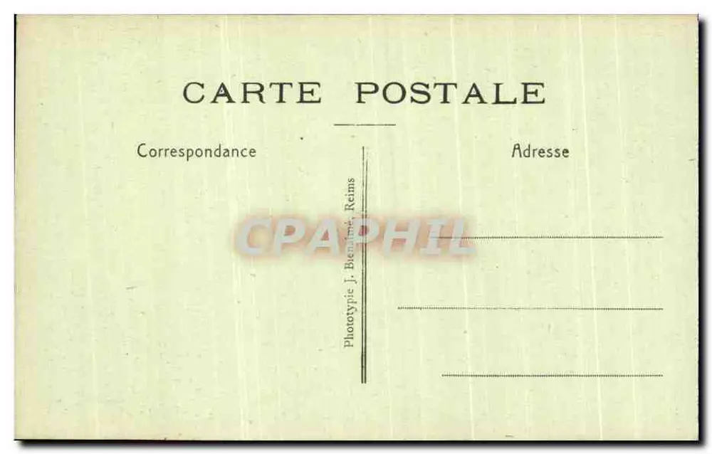 Basilika N.-D. de Liesse — Die Sakristei — Phototypie J. Beaulieu, Reims - Rückseite