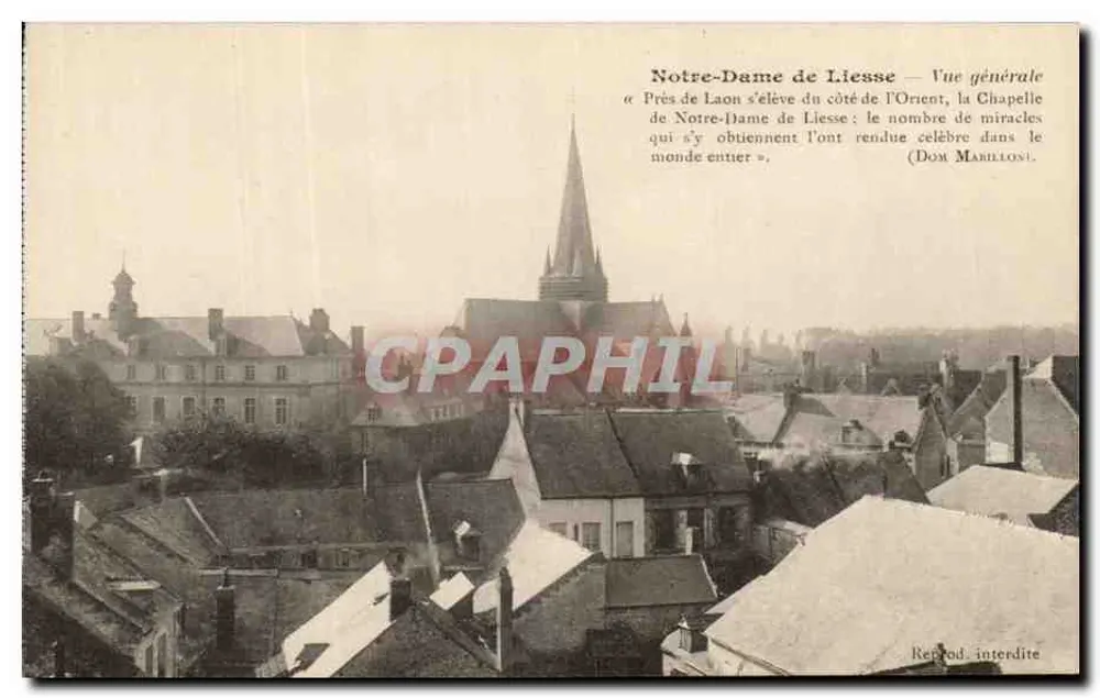 Notre-Dame de Liesse — Allgemeiner Blick — Phototypie J. Bémainé, Reims - Vorderseite