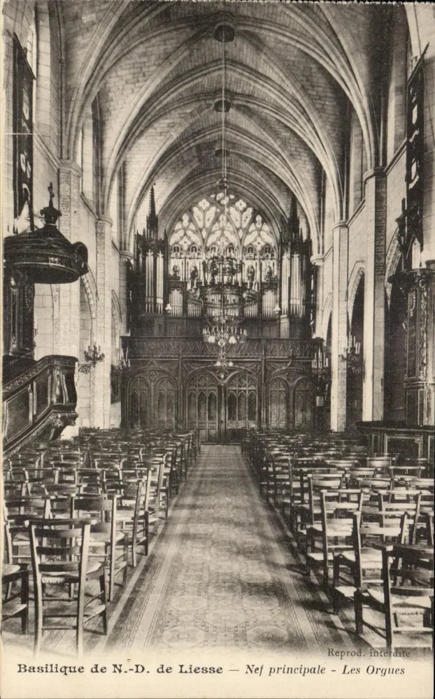 Basilika Notre-Dame de Liesse — Hauptnave — Die Orgeln - Vorderseite