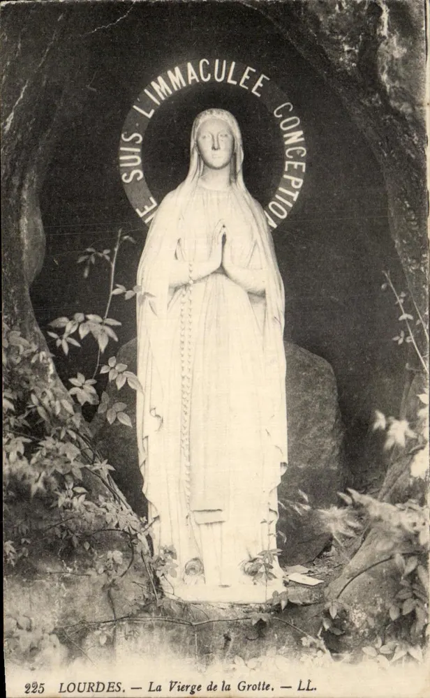 Lourdes — La Vierge de la Grotte — LL. n°225 - Frente