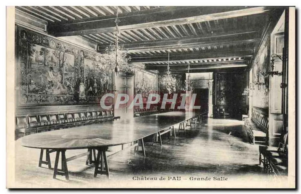 Castelo de PAU — Grande Sala — editor não identificado - Frente