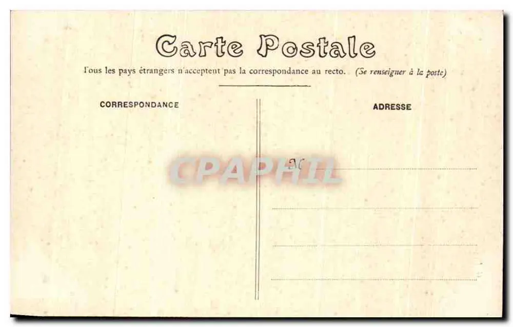 Châteaudun — Fontäne des Platzes des 18. Oktober — G.P. 70, veröffentlicht von Allouin - Rückseite