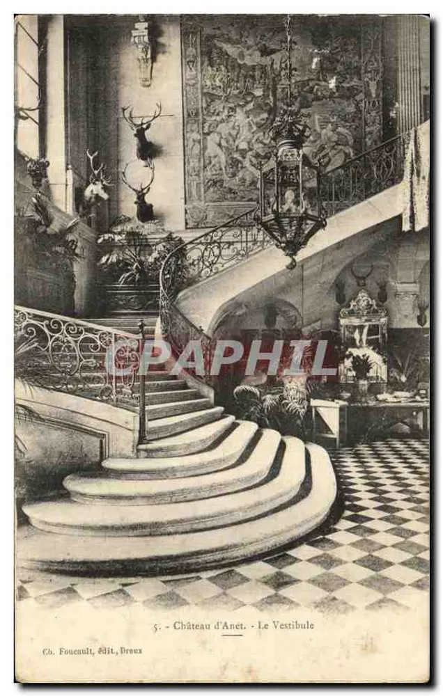 Schloss Anet - Der Vestibül — Ch. Foucault, Verlag, Dreux - Vorderseite