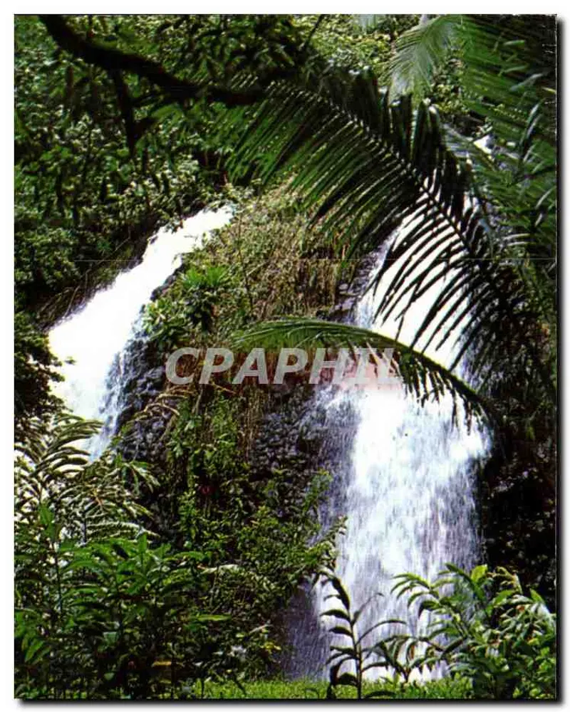 Doppelwasserfall des Faaone-Bezirks — Tahiti — n° C19680 - Vorderseite