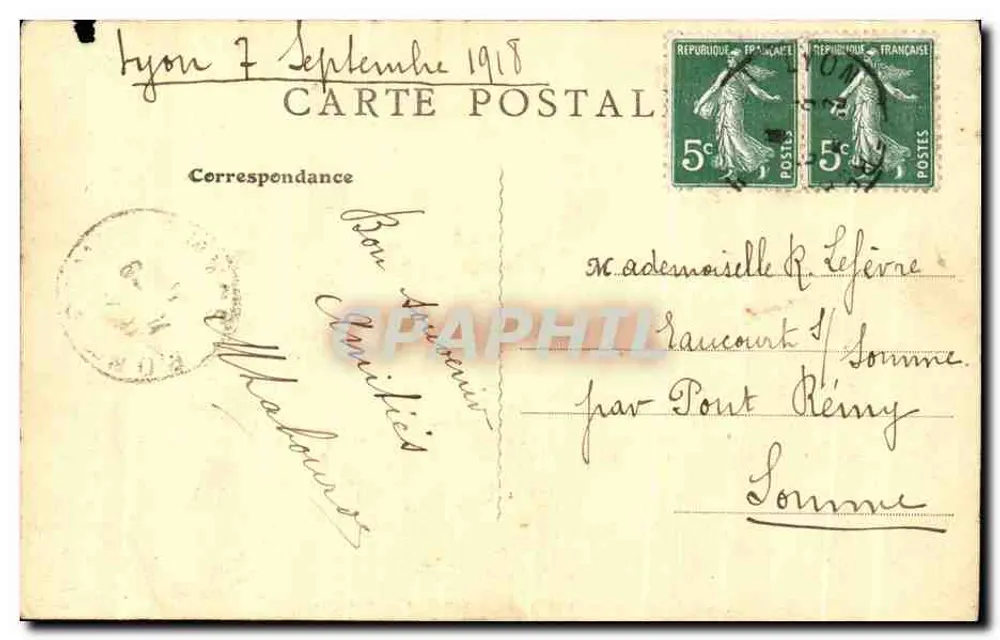 Lyon — Vue générale prise de Fourvières — B.F., Paris, n°47 - Reverso