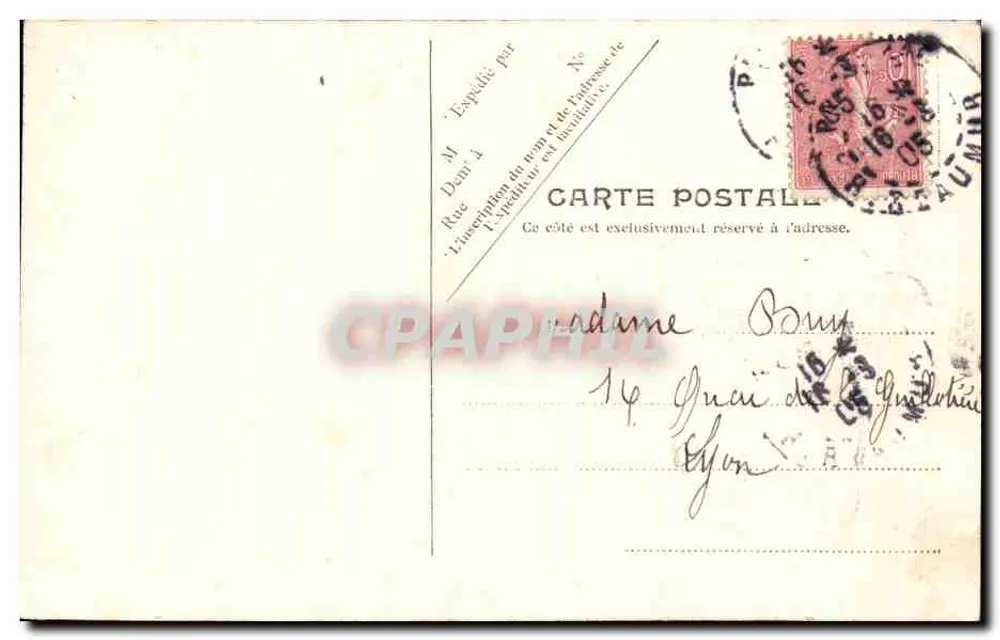 Bois de Boulogne — Der Große See — Paris — Paris Nr. 190 - Rückseite