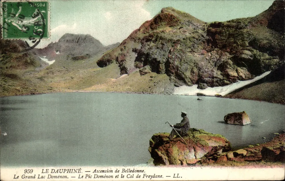 Der große See Doménon — Besteigung von Belledonne — LL - Vorderseite