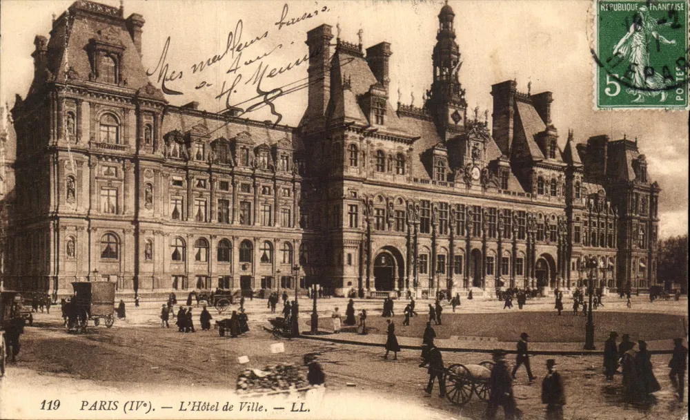 Paris (IVe) — O Hotel de Ville — LL. — N° 119 - Frente